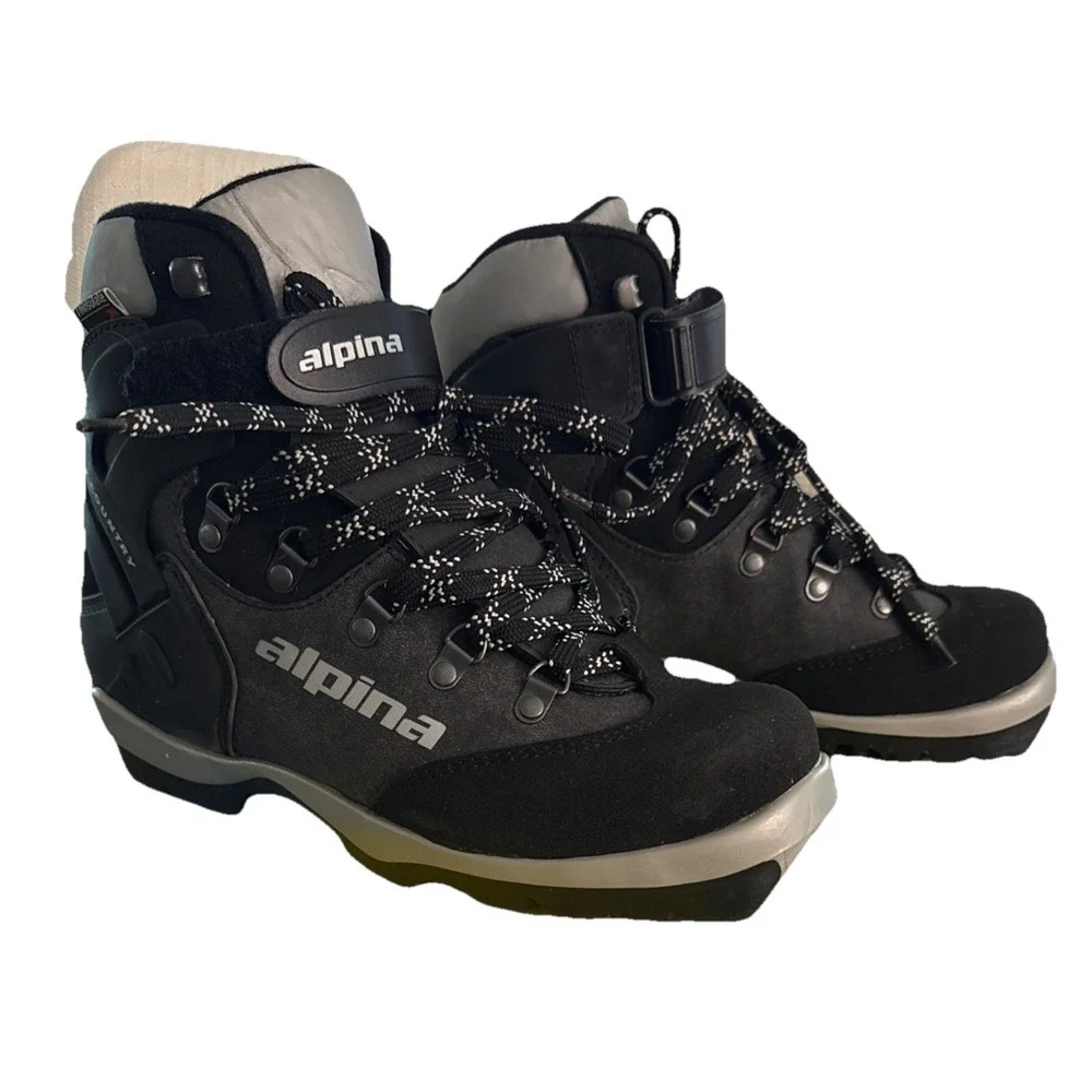 Men's Alpina BC 1550 Cross Country Ski Boots w/ NNN BC Sole Size 39 New!
